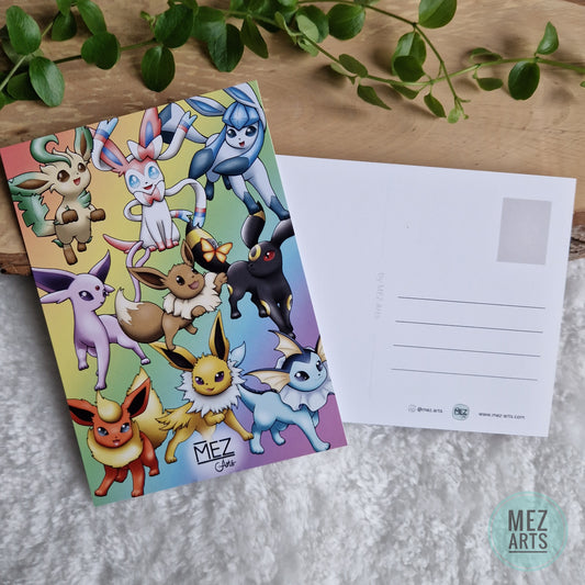 Eeveelutions | postcard