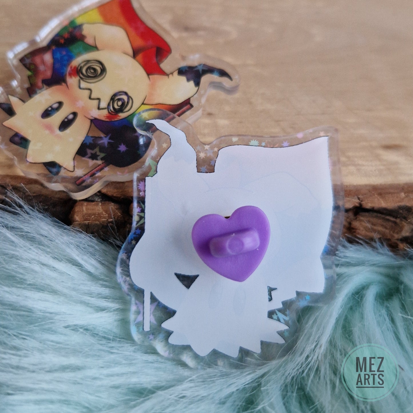 Mimikyu Pride | holographic pin