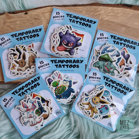 Temporary Tattoo set