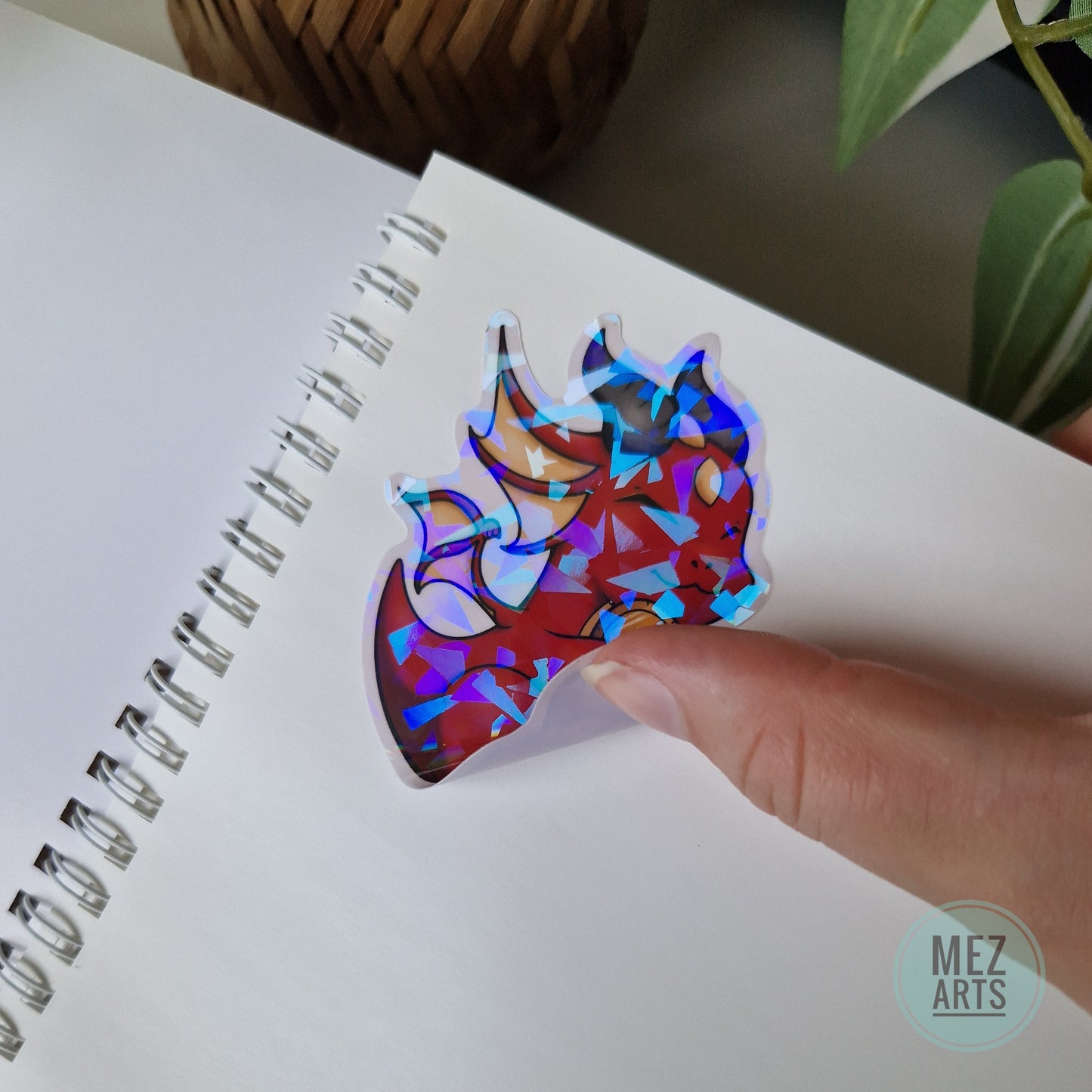 Glitter Treasure Dragon | sticker