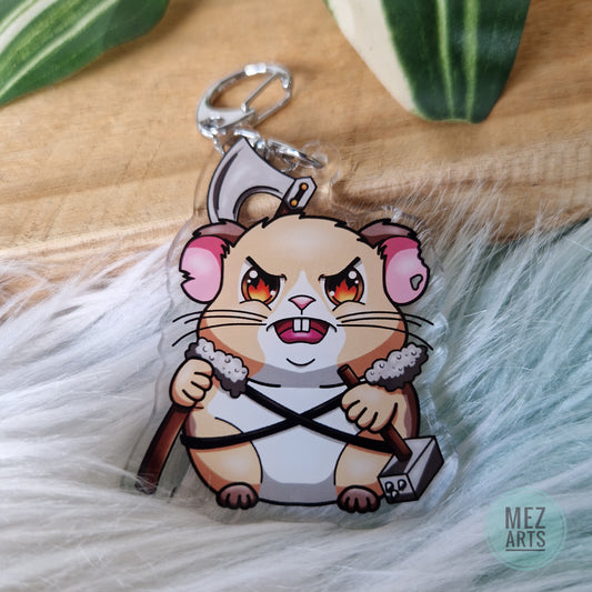 Hamster Barbarian | keychain