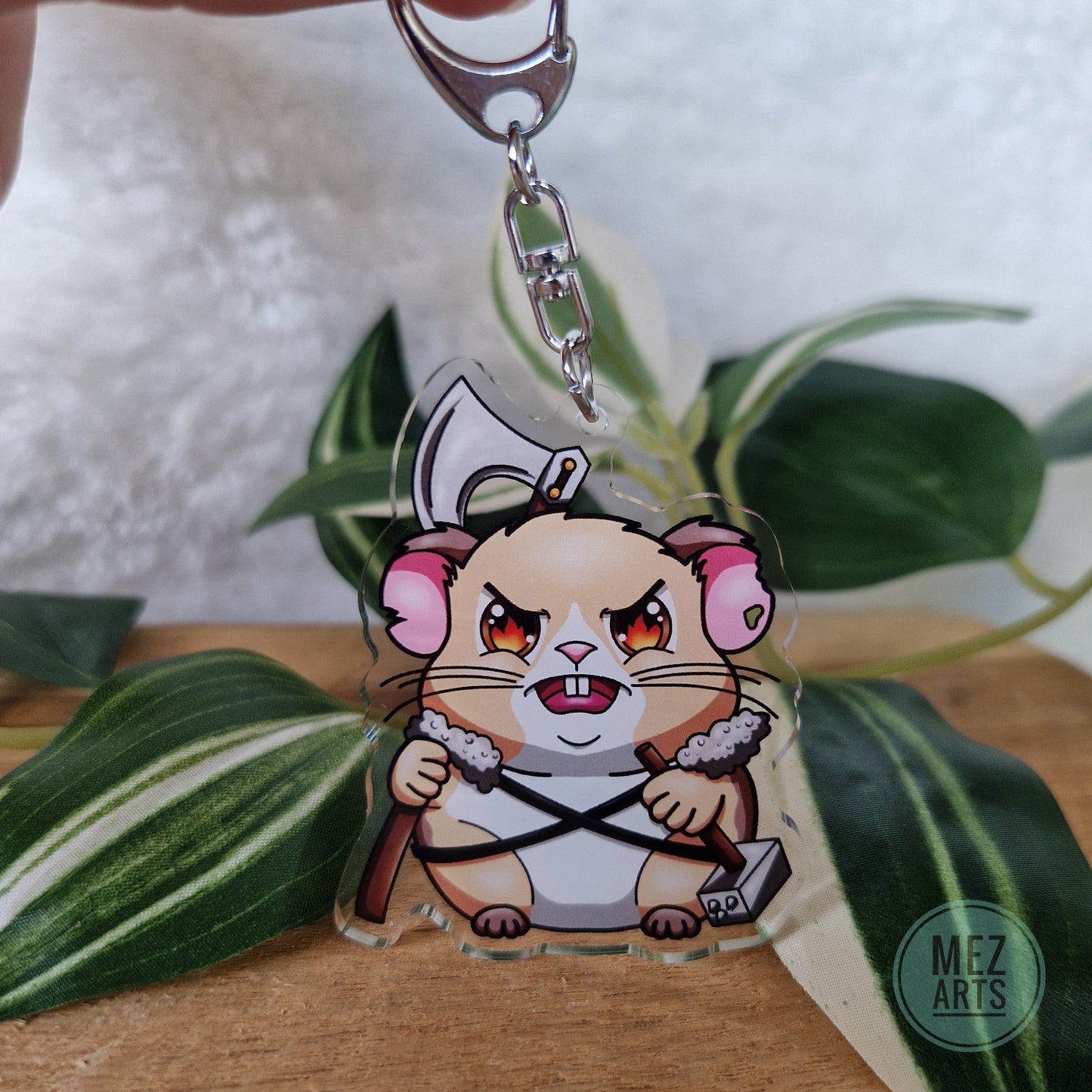 Hamster Barbarian | keychain