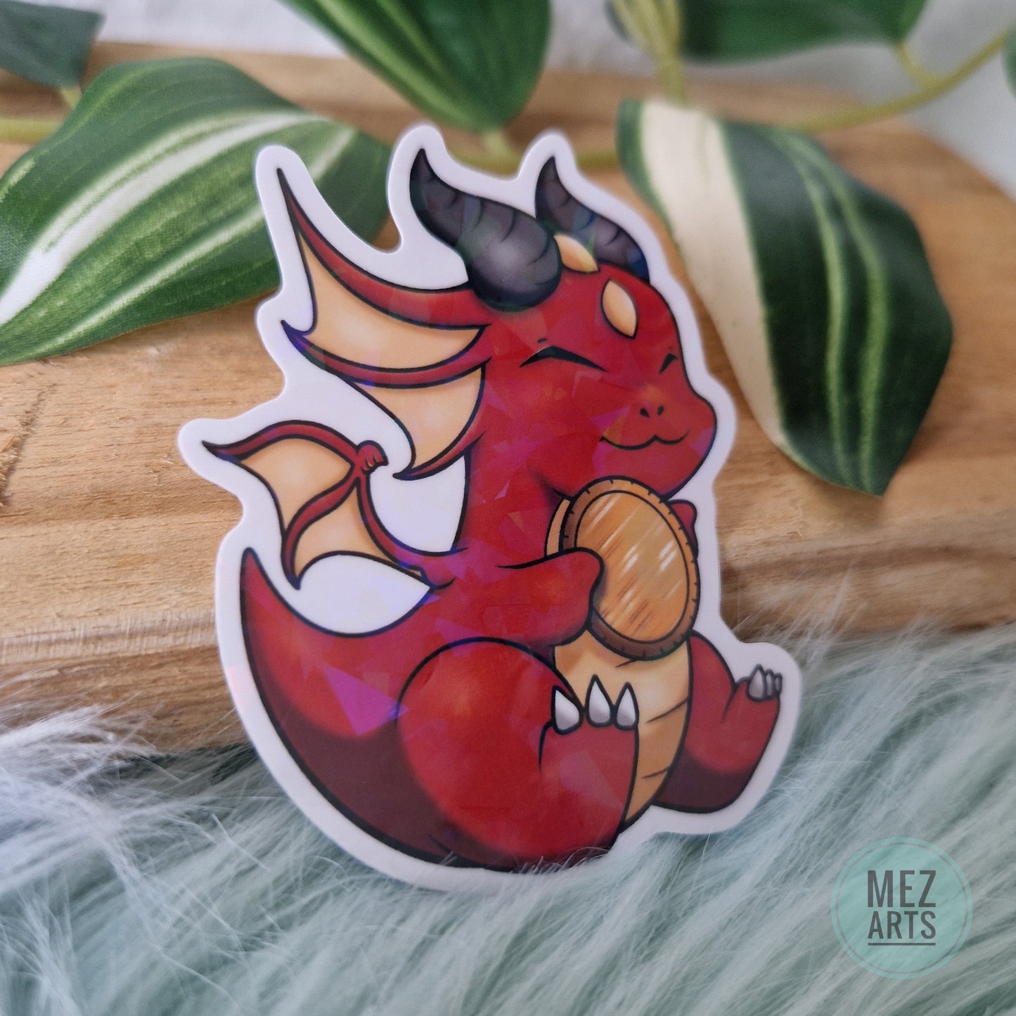 Glitter Treasure Dragon | sticker