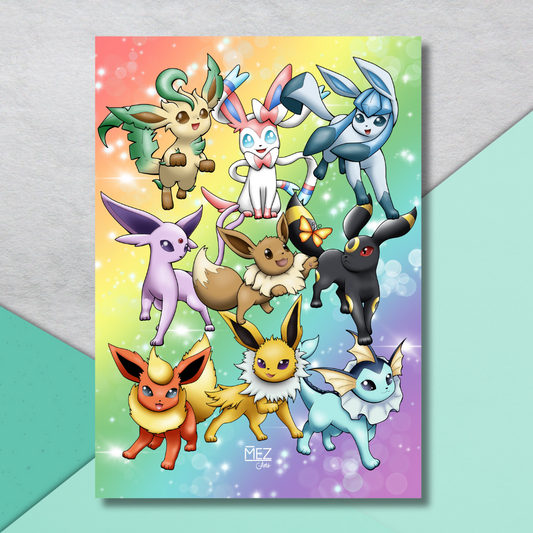 Eeveelutions | art print