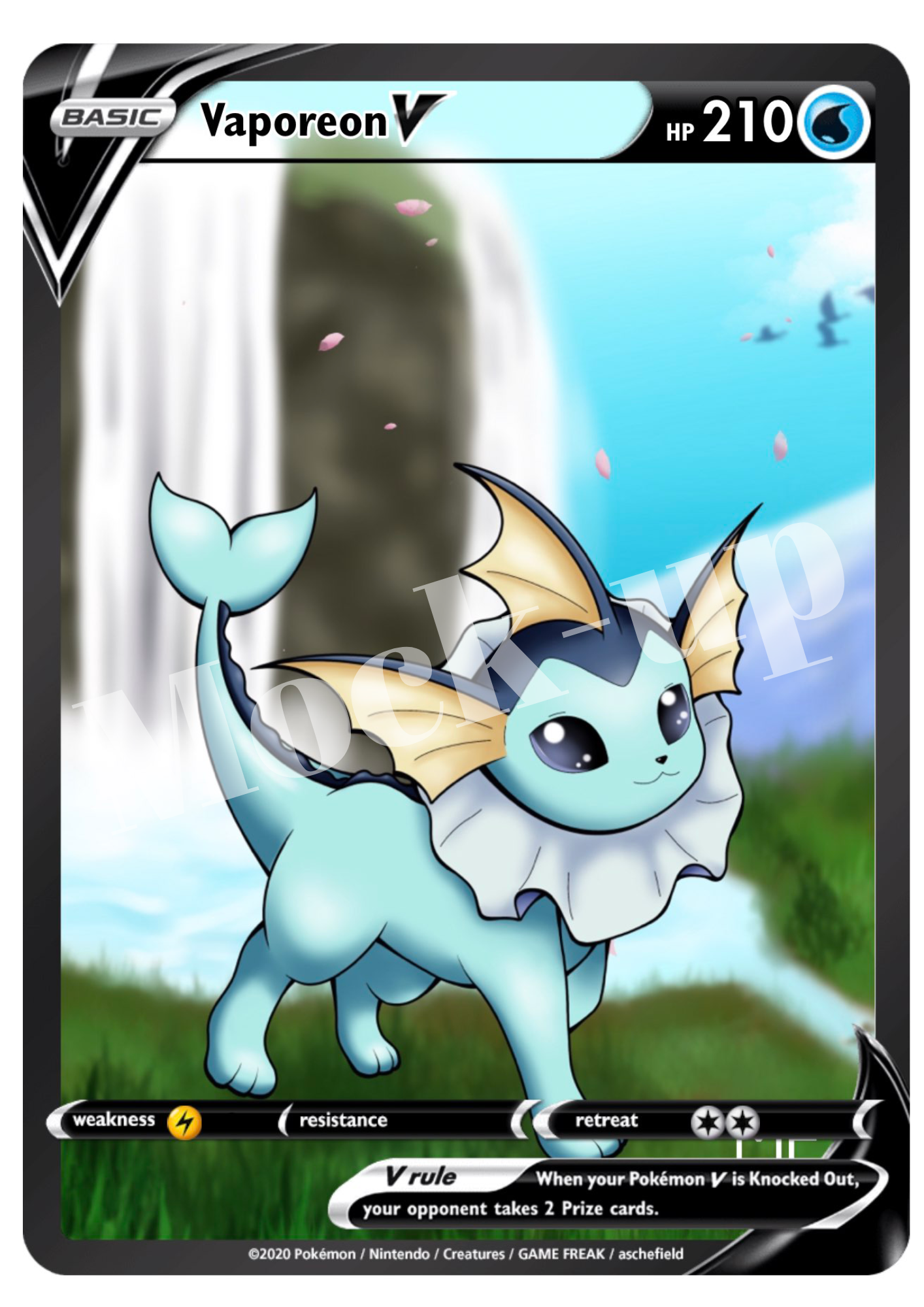 Vaporeon | Custom card