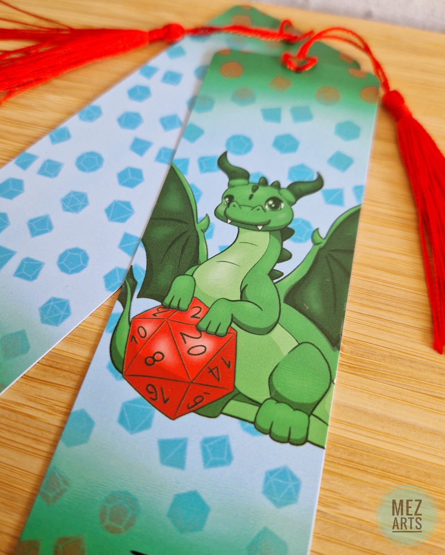 Dice dragon | bookmark
