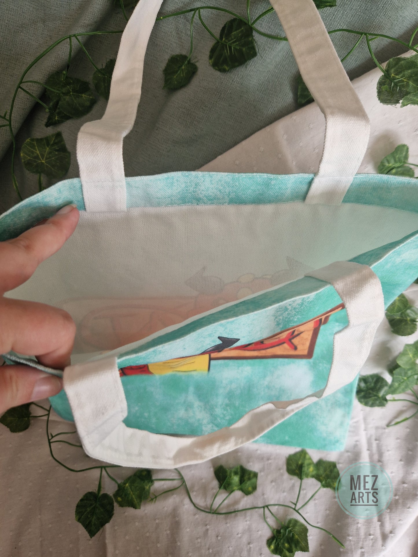 Anti-AI dragon | full print totebag