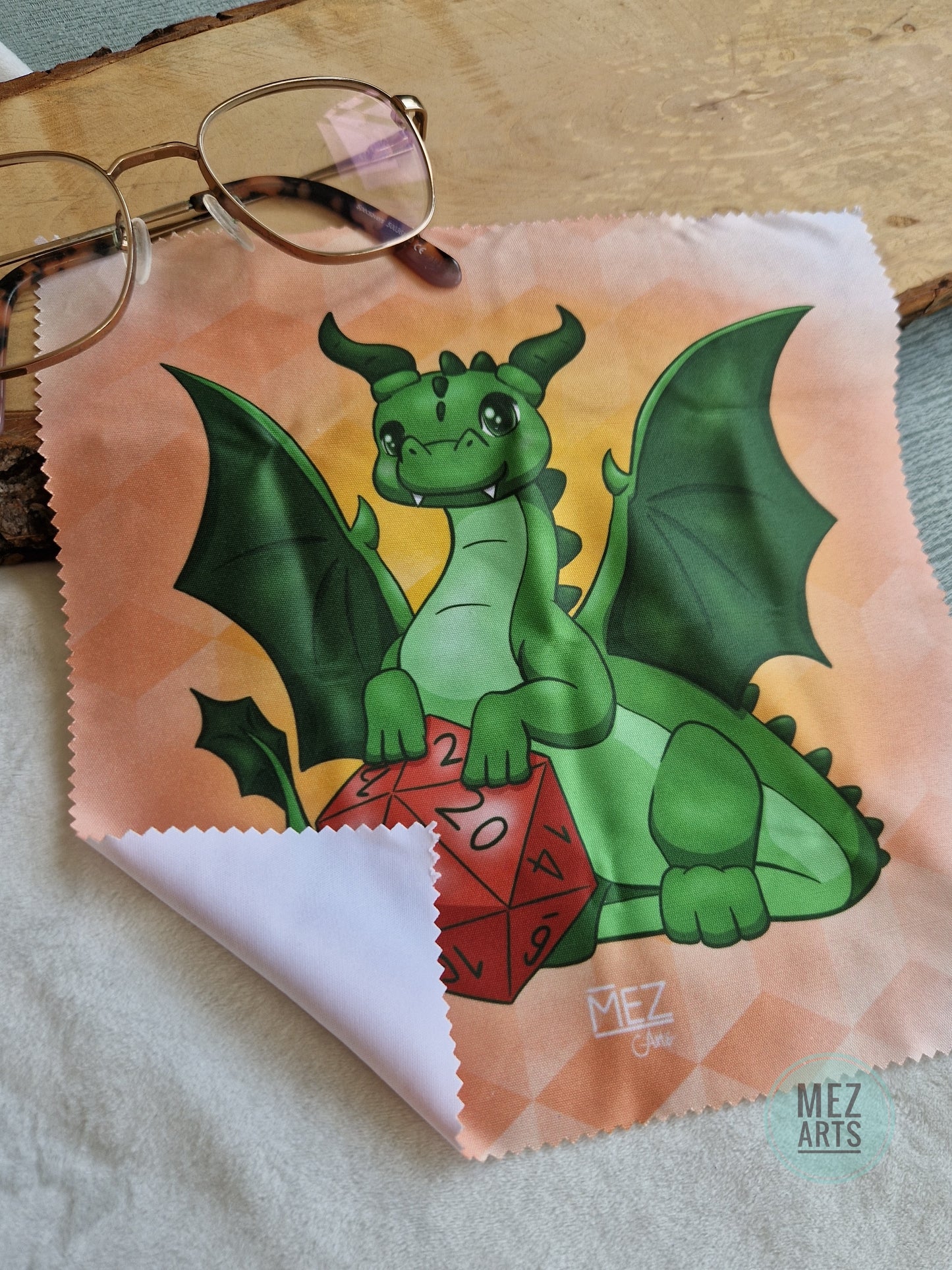 Dice dragon | Glasses Cloth