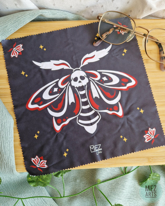 Skull Moth | Glasses Cloth