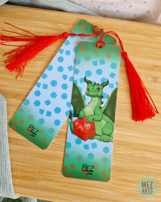 Dice dragon | bookmark
