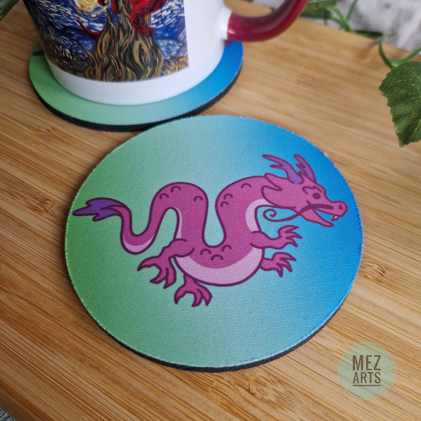 Pink dragon | Coaster