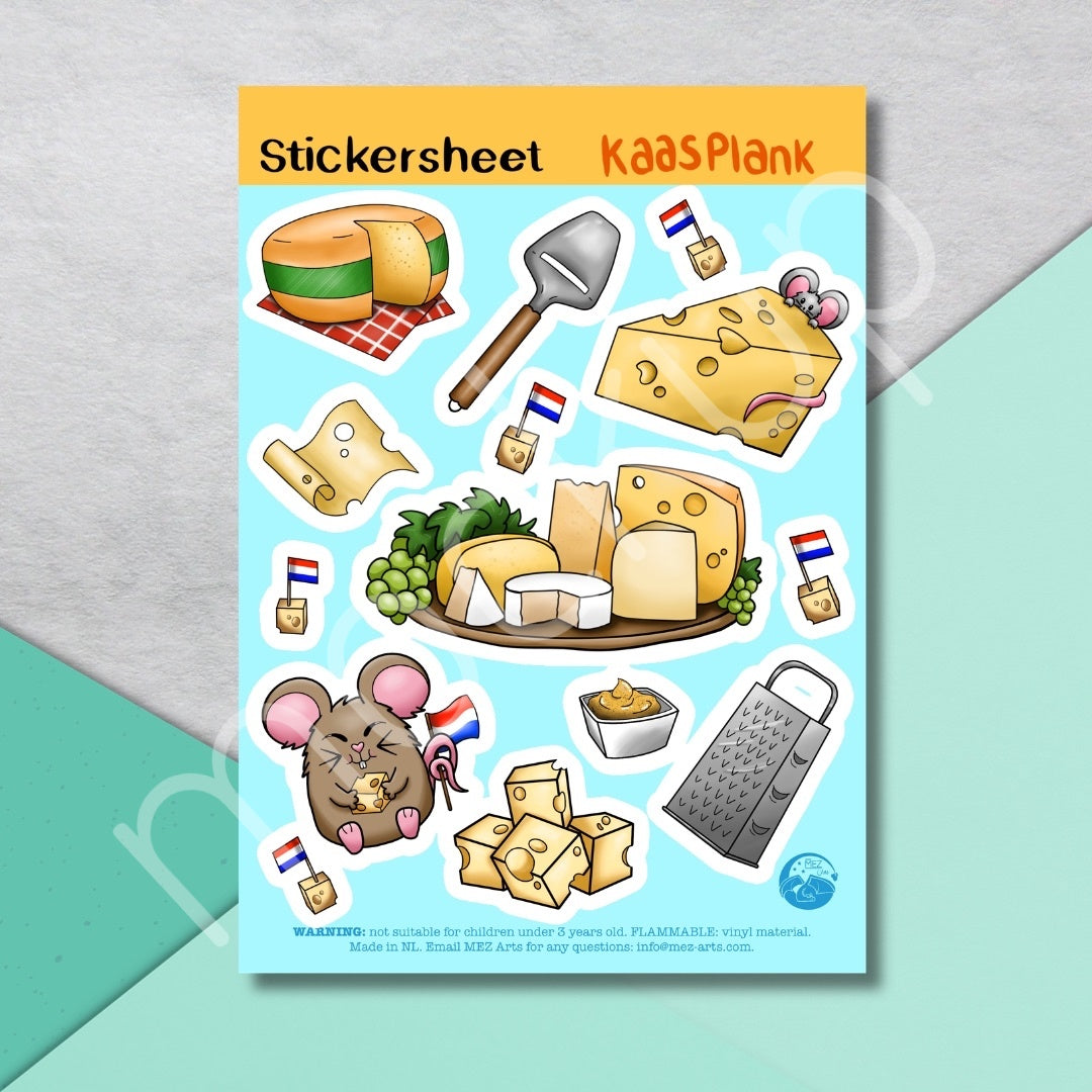 Kaasplank | stickersheet (pre-order)