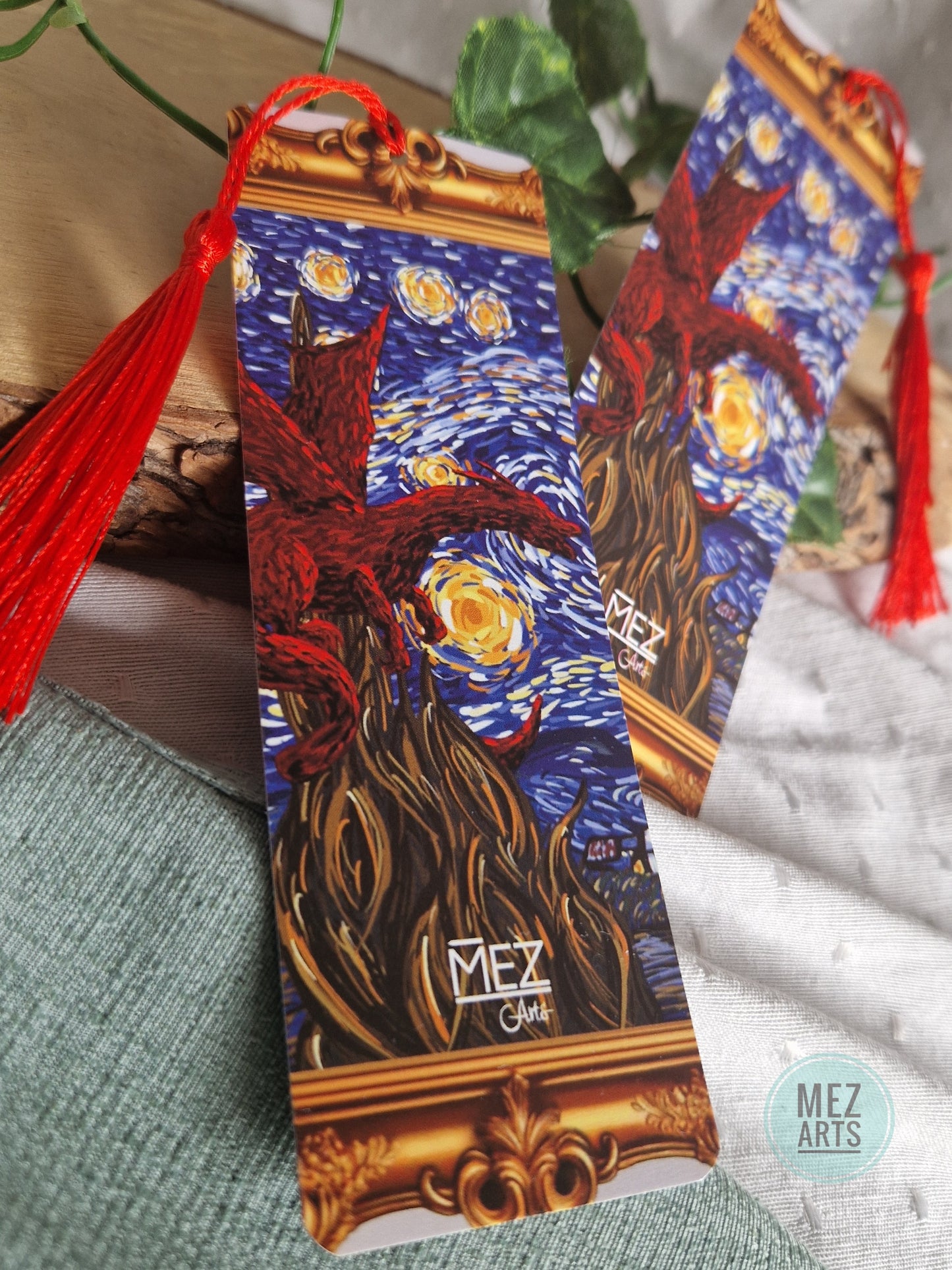 Van Gogh dragon | bookmark