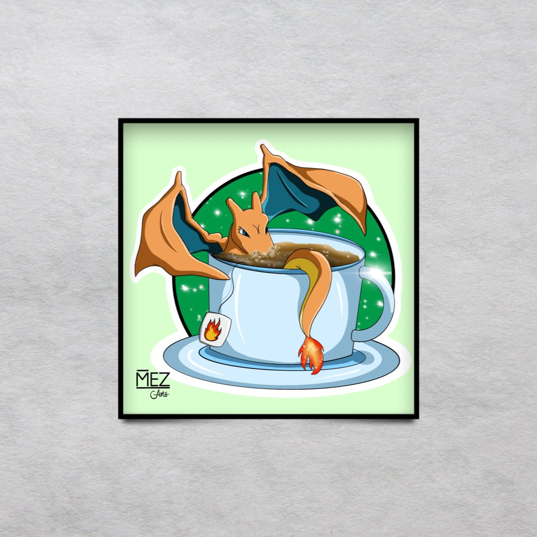 Cup ‘o Charizard | art print