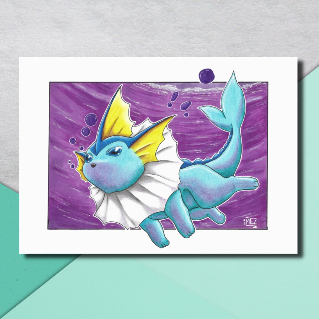 Dark Vaporeon | art print