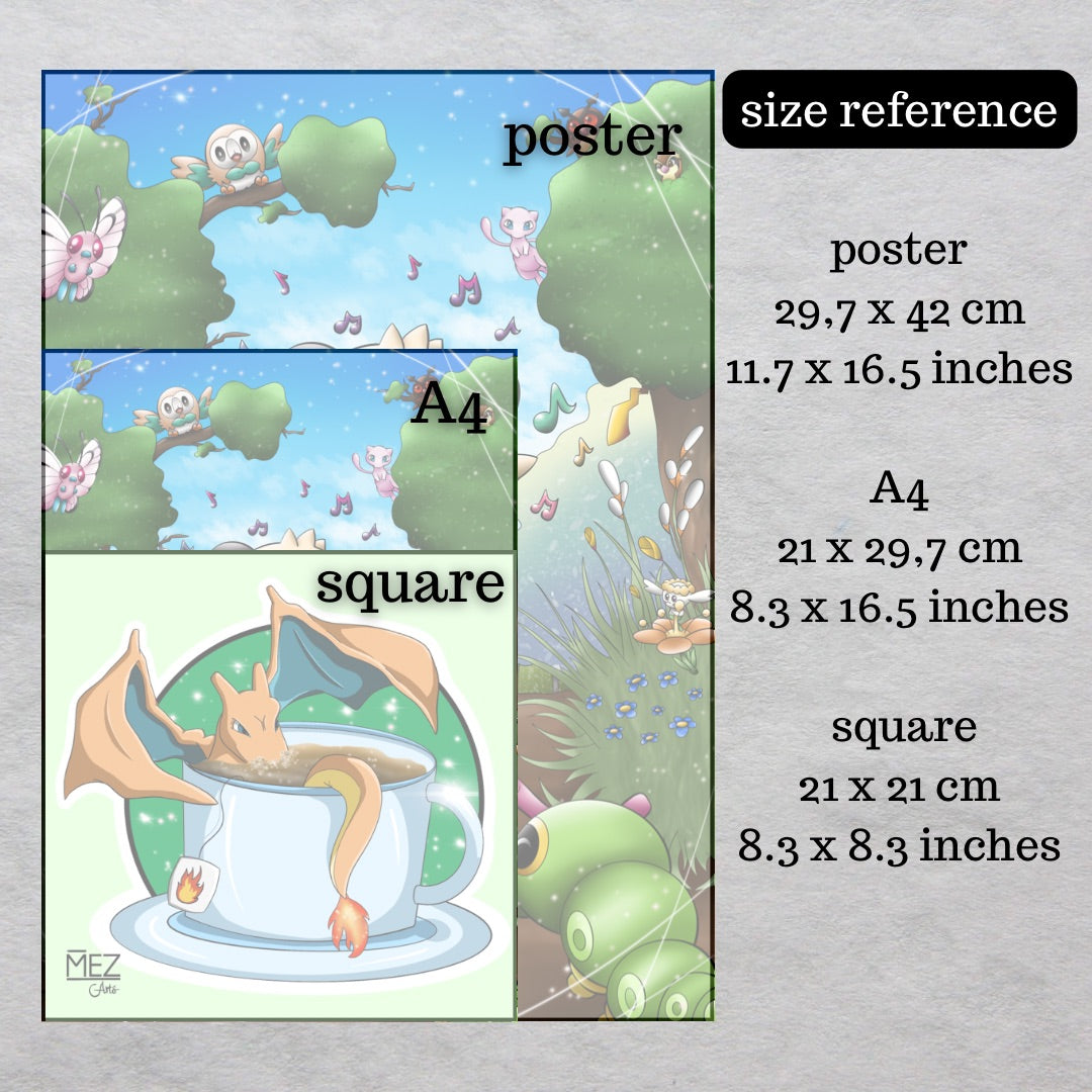 Cup ‘o Charizard | art print