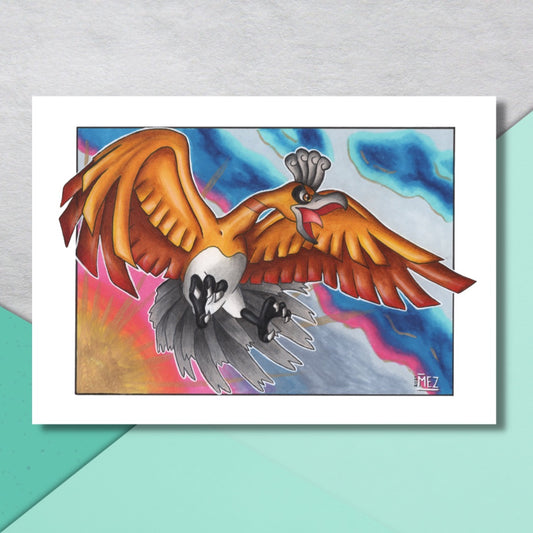 Shiny Ho-Oh | art print