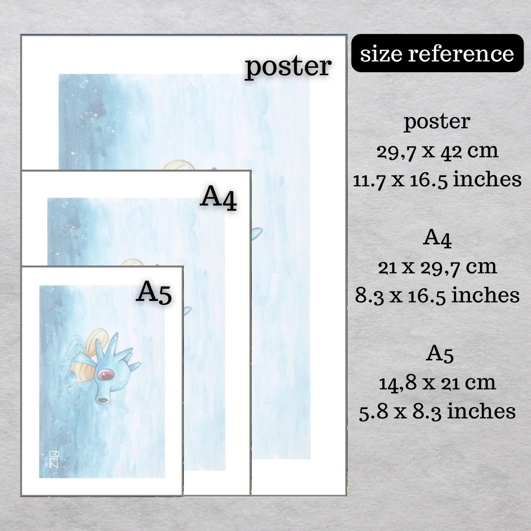 Horsea | art print
