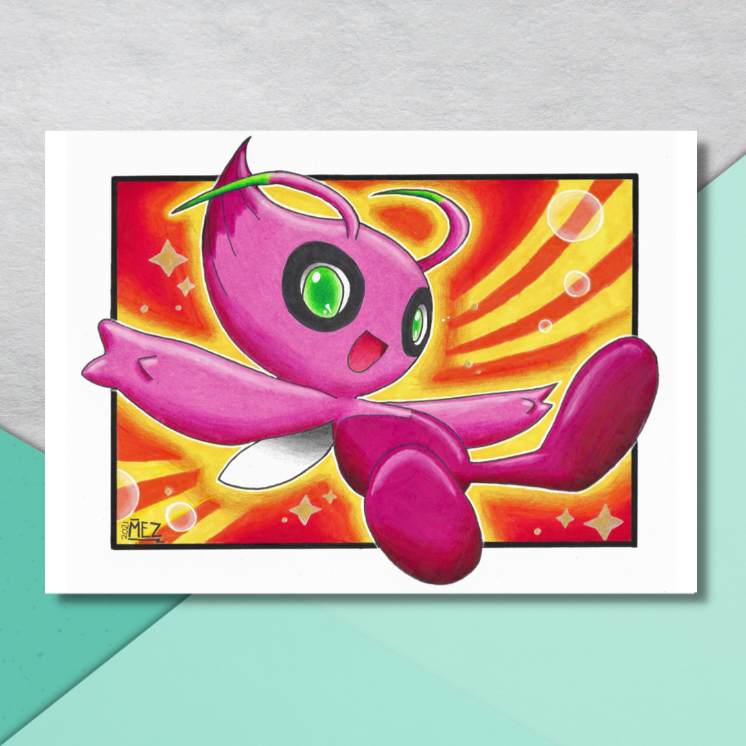 Shiny Celebi | art print