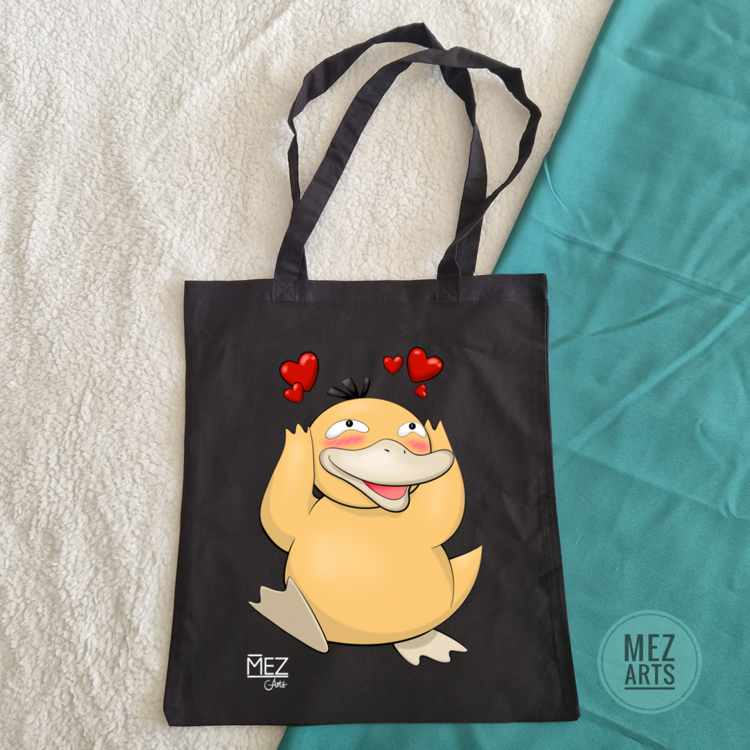 Psyduck in love | totebag