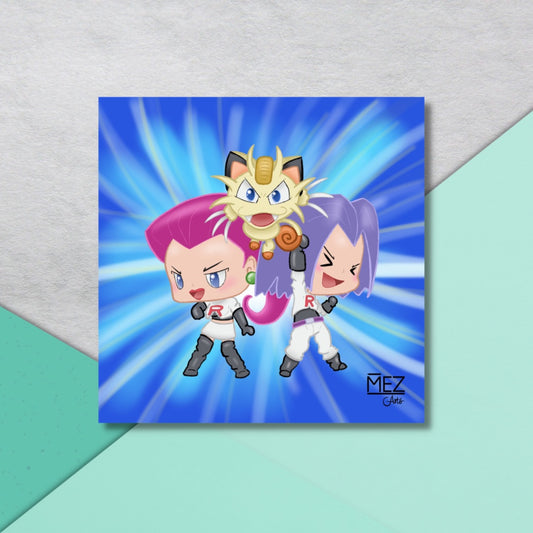 Chibi Team Rocket | art print
