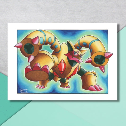 Shiny Volcanion | art print