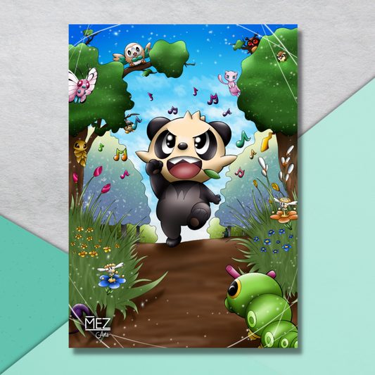 Pancham with friends | art print