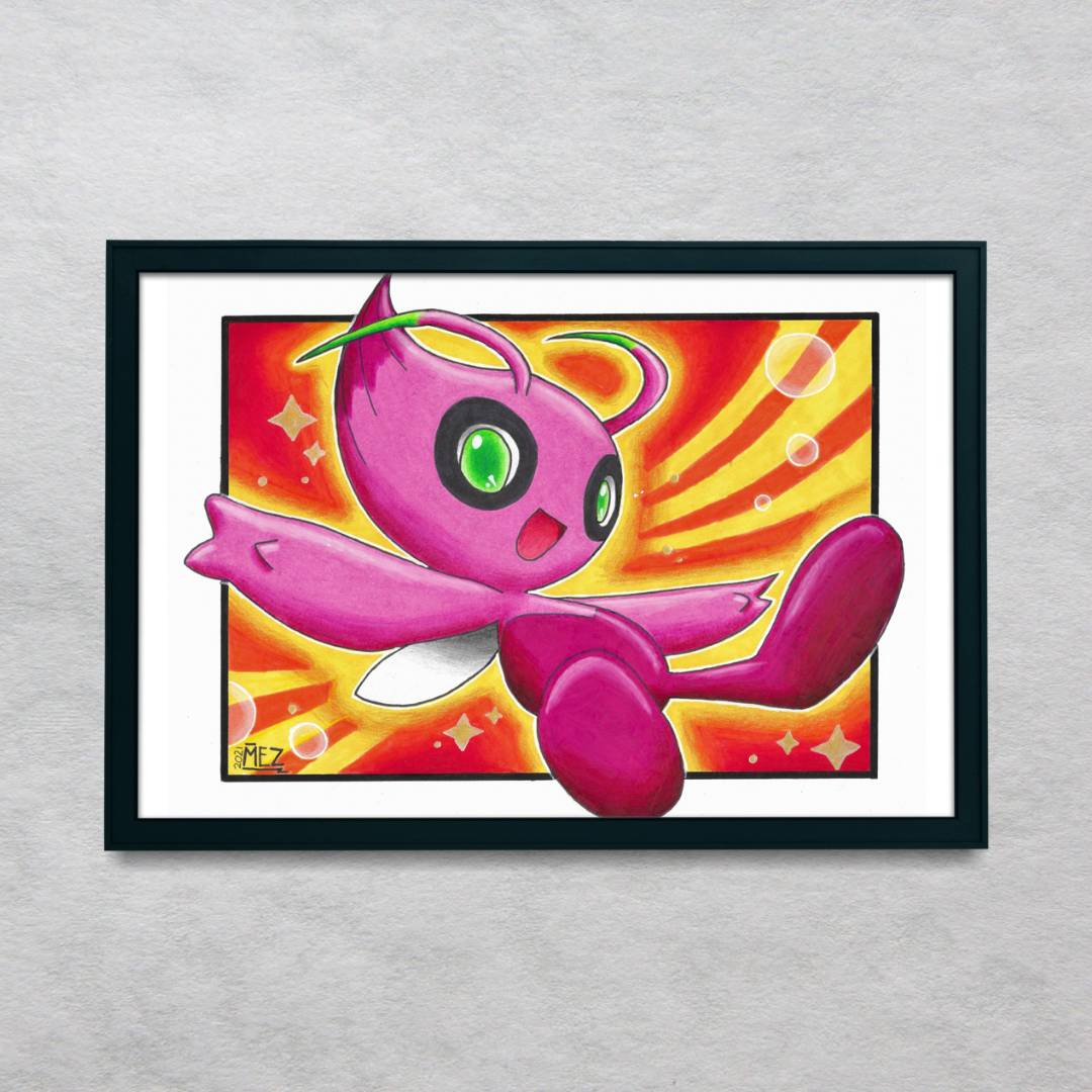 Shiny Celebi | art print