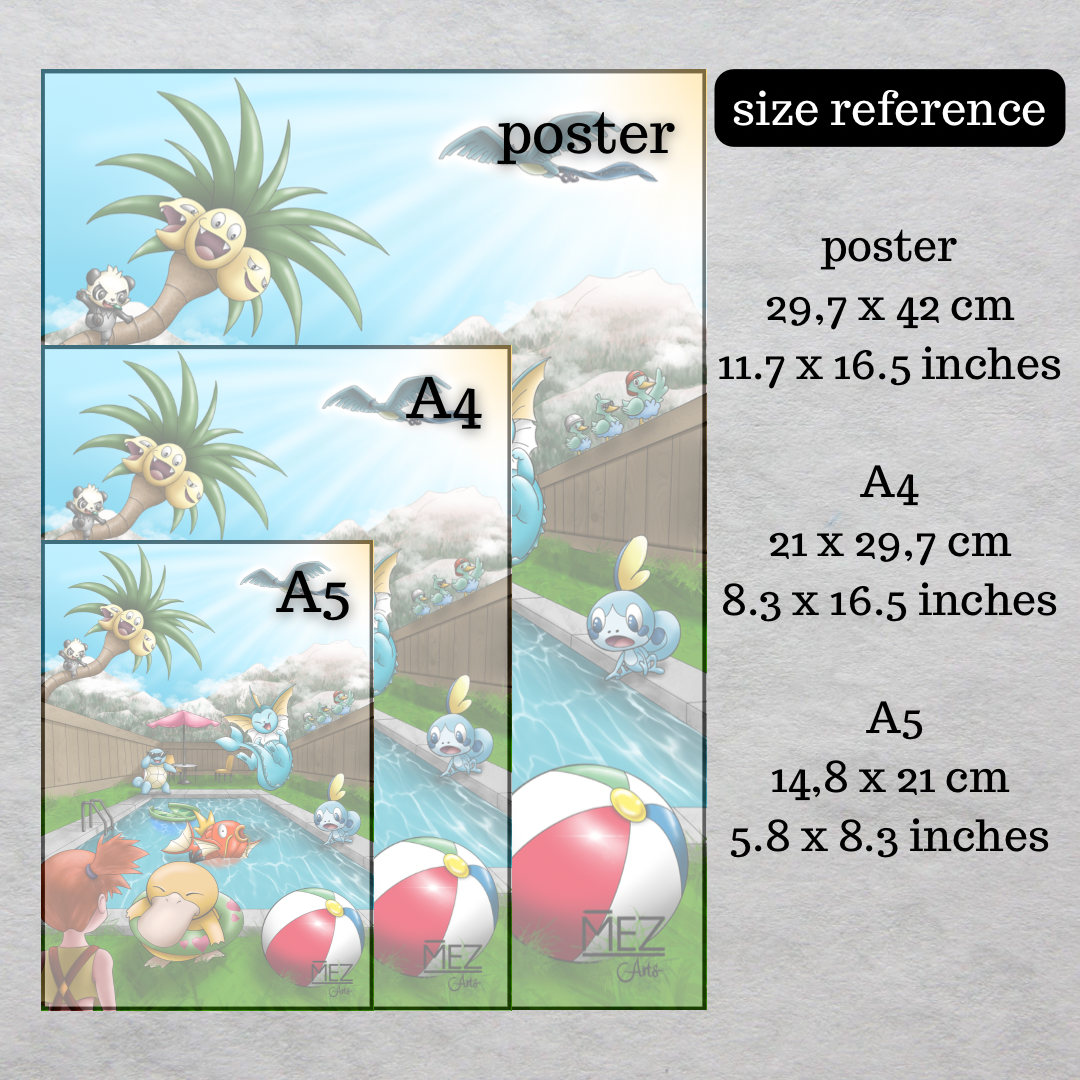 Misty’s poolparty | art print
