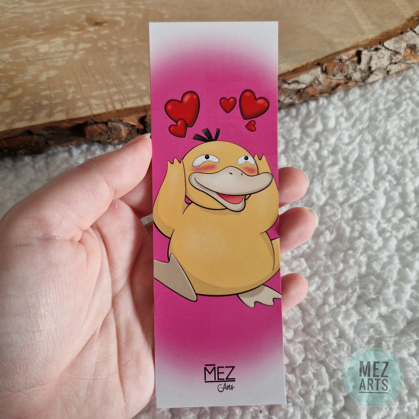 Psyduck in love | bookmark