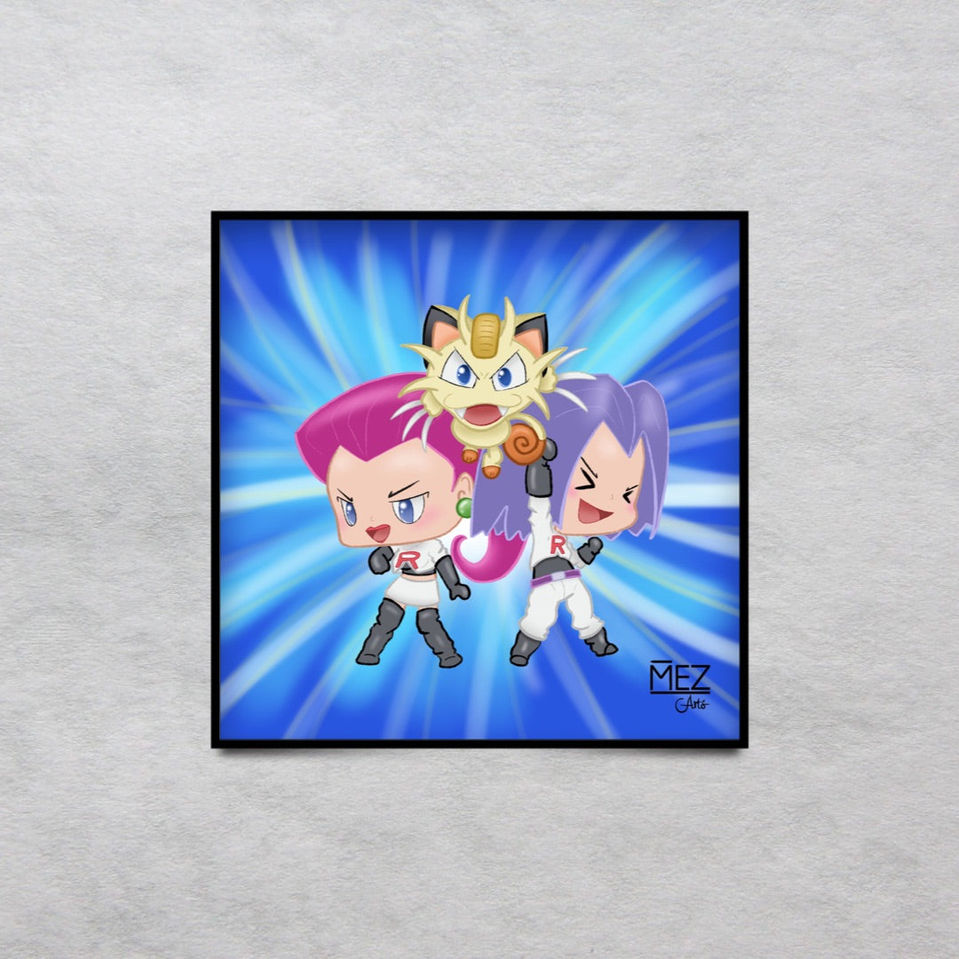 Chibi Team Rocket | art print