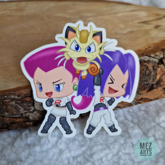 Chibi Team Rocket | sticker