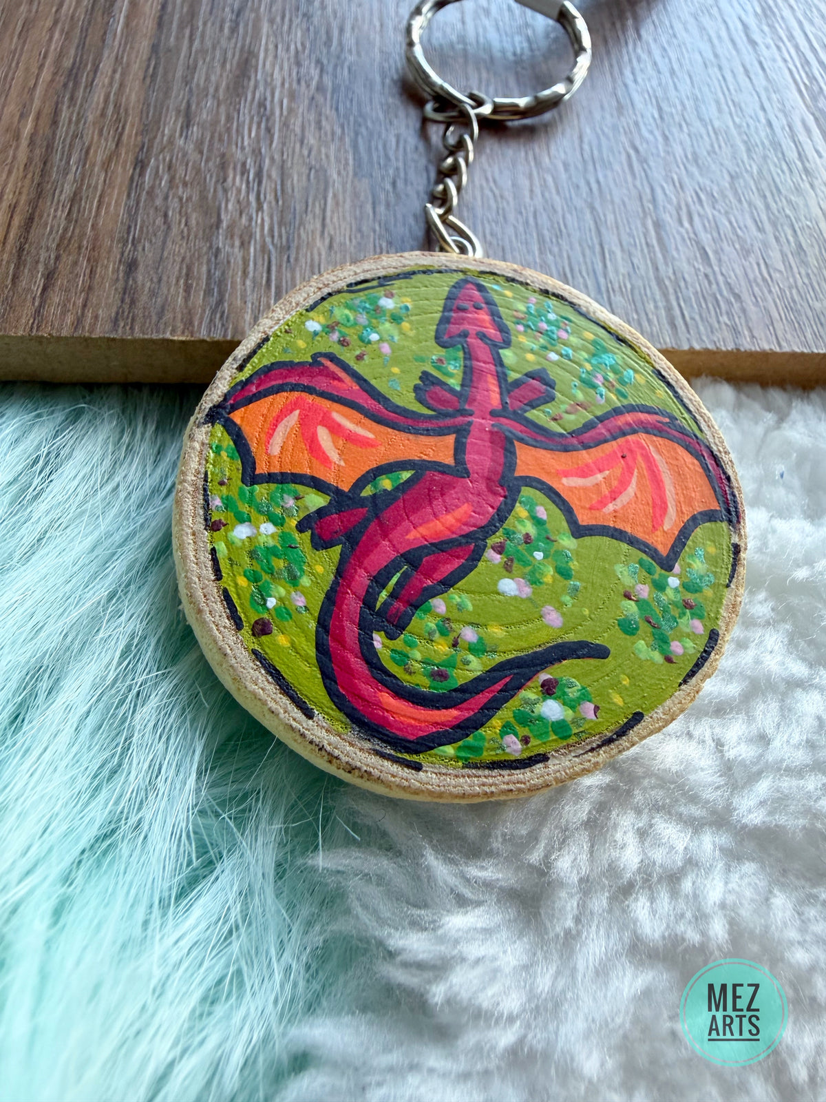 Dragon | handpainted keychain
