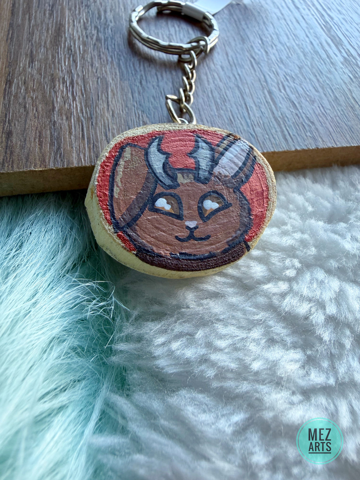 Jackalope | handpainted keychain