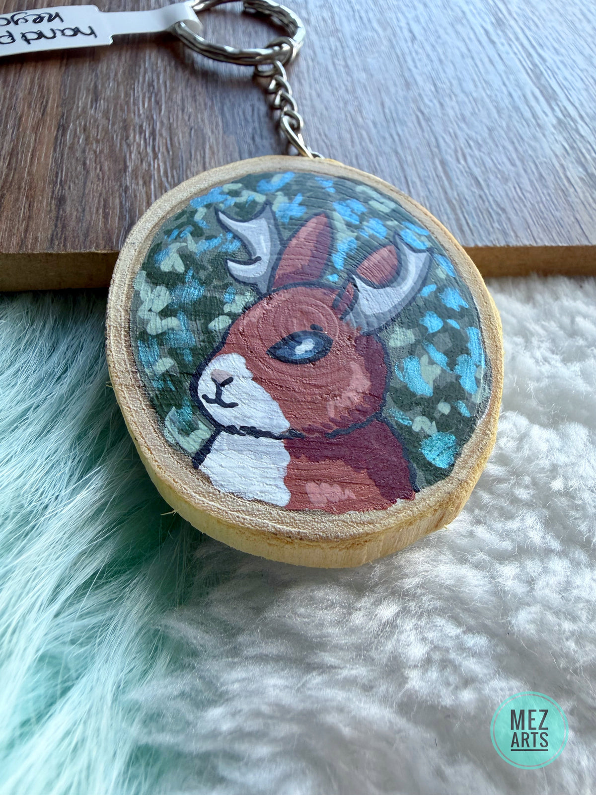 Jackalope | handpainted keychain