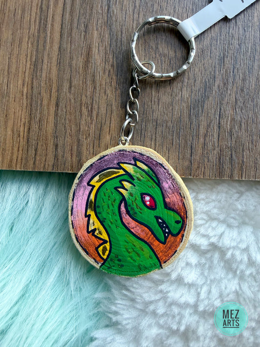 Dragon | handpainted keychain
