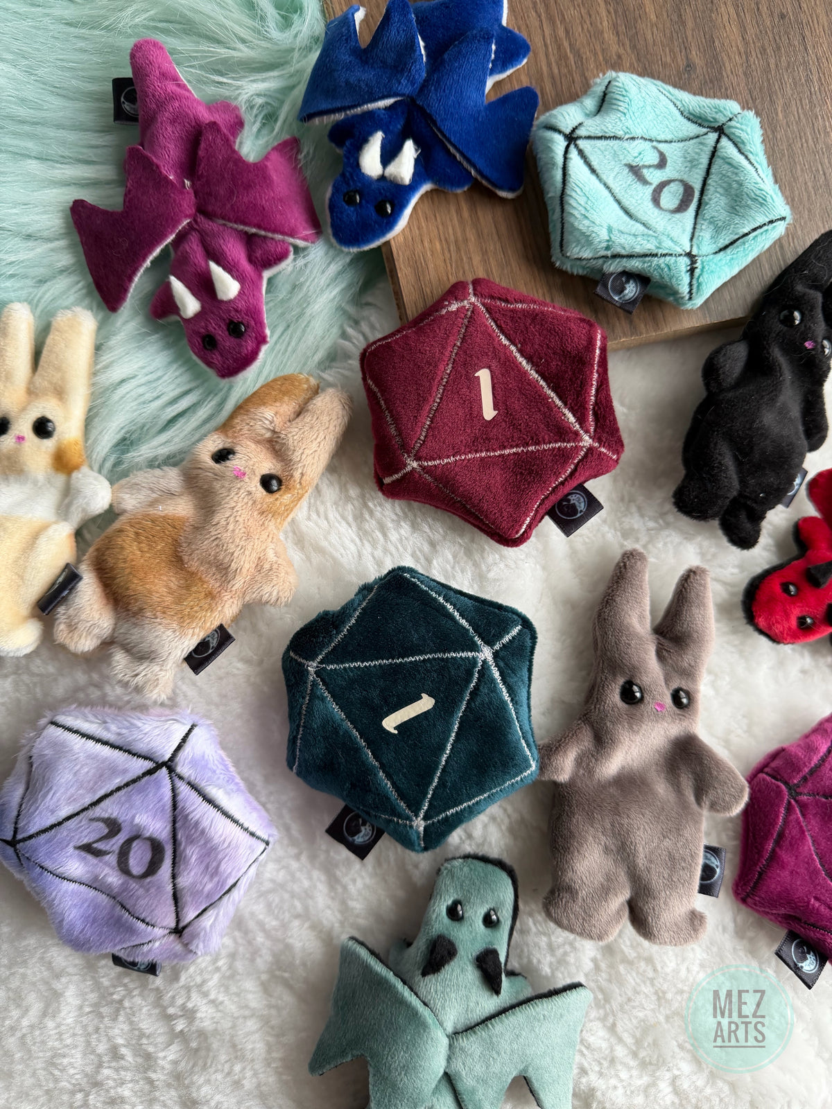 Bunny - fidget plush - Black