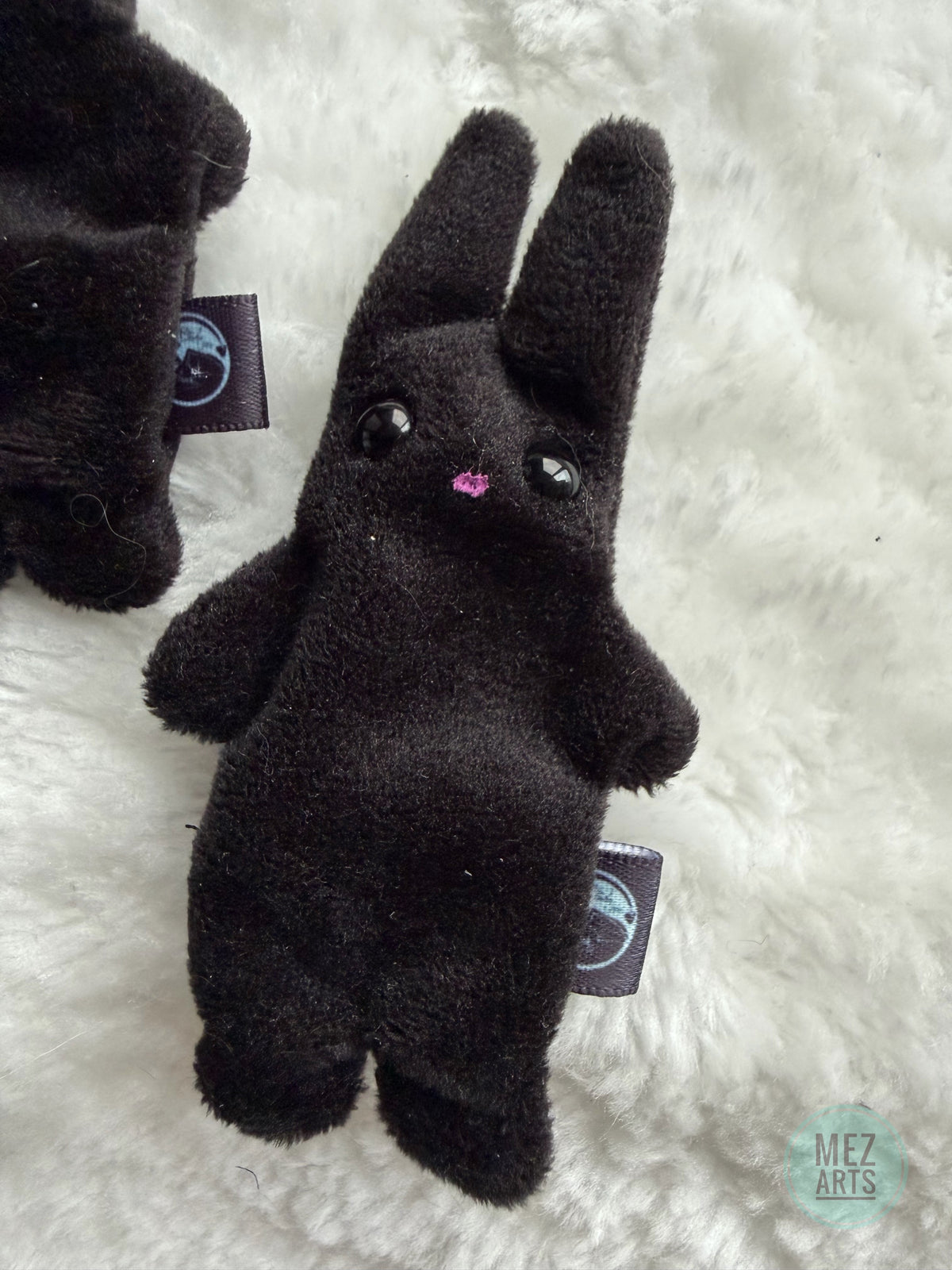 Bunny - fidget plush - Black