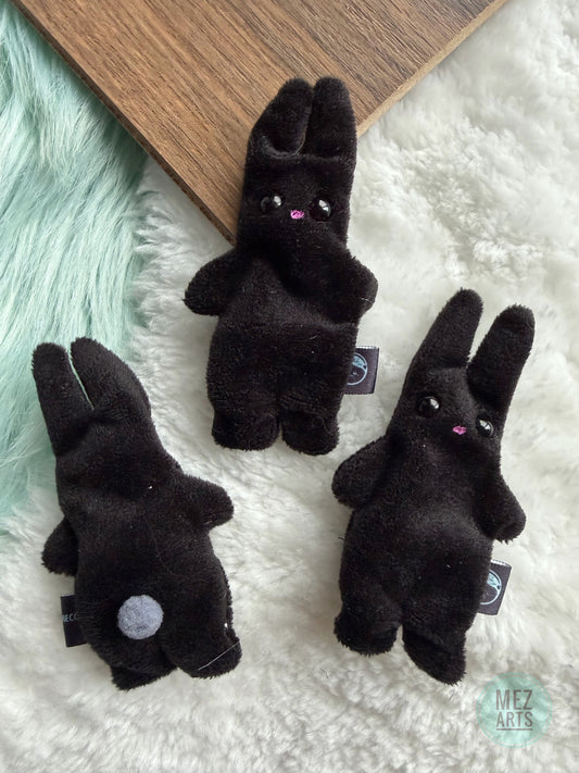 Bunny - fidget plush - Black