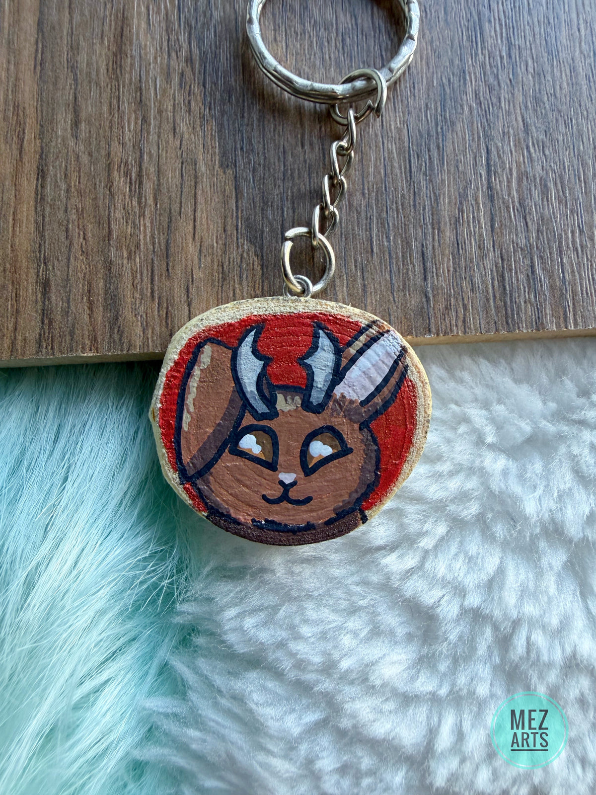 Jackalope | handpainted keychain
