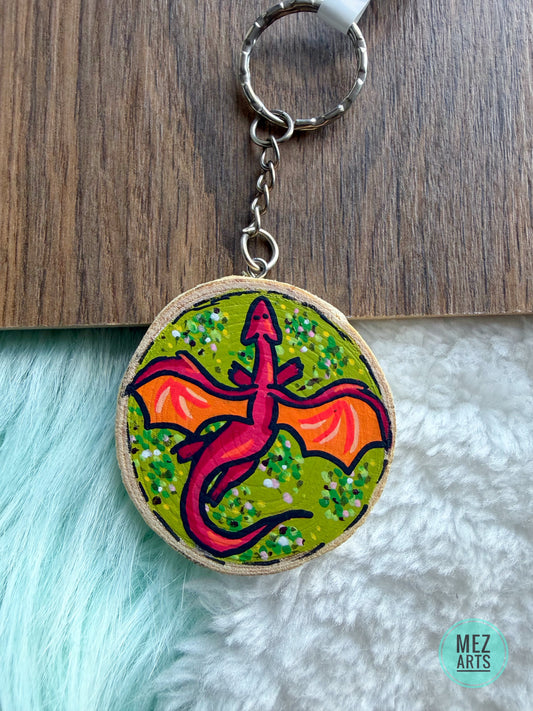 Dragon | handpainted keychain