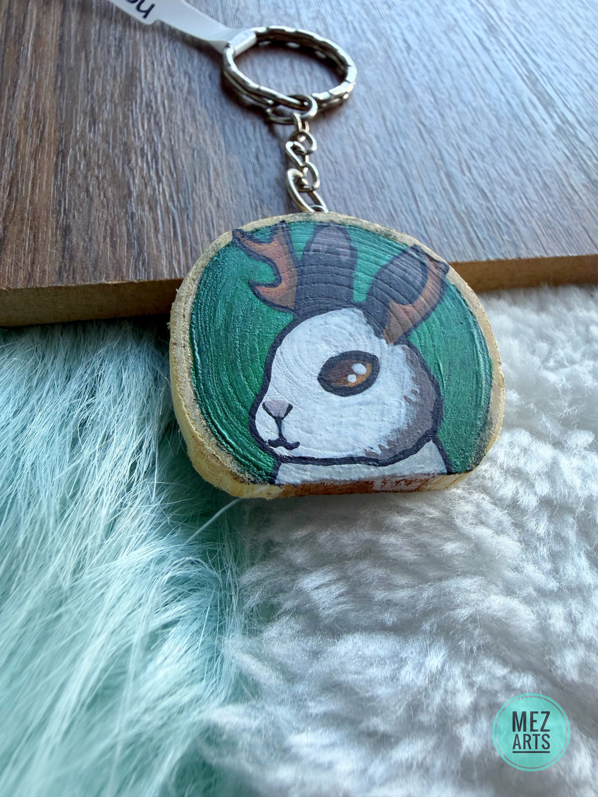 Jackalope | handpainted keychain