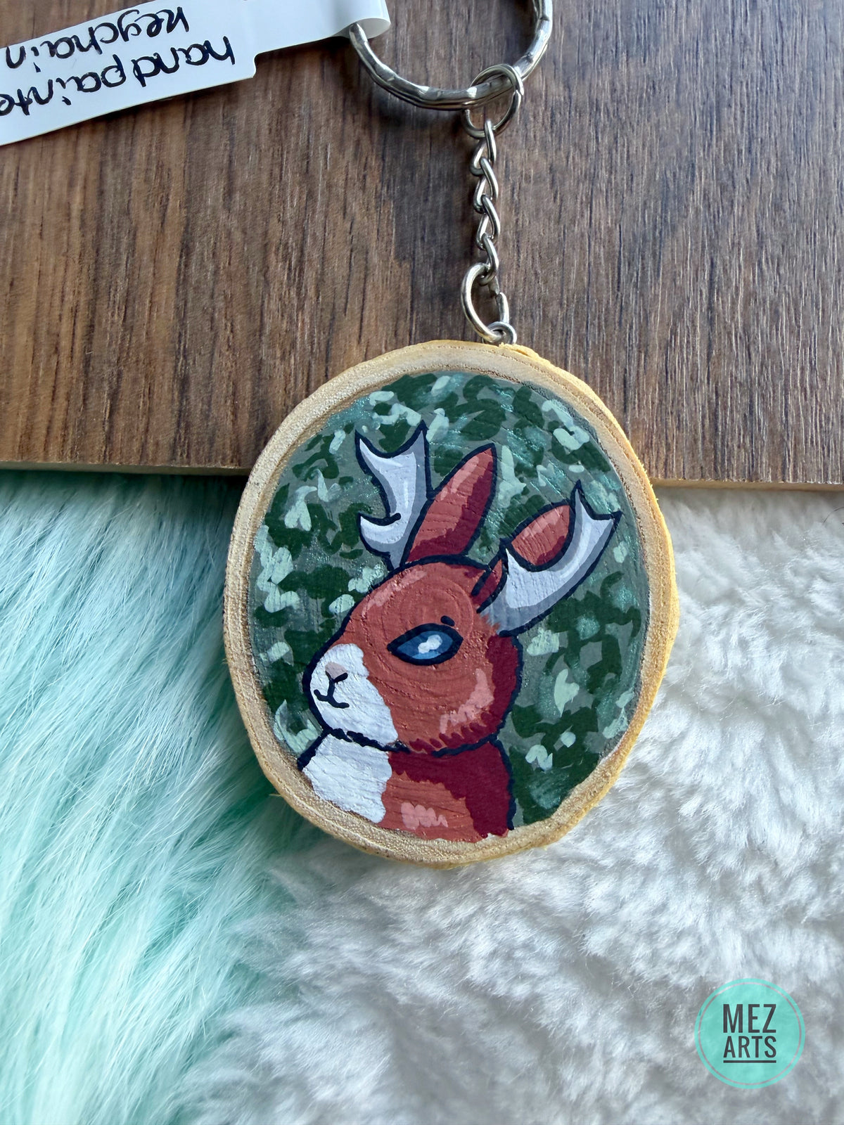 Jackalope | handpainted keychain