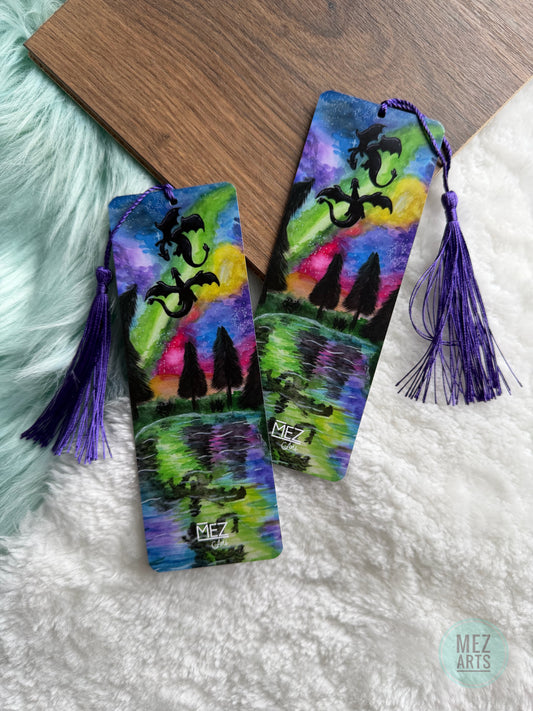 Watercolor dragon | bookmark