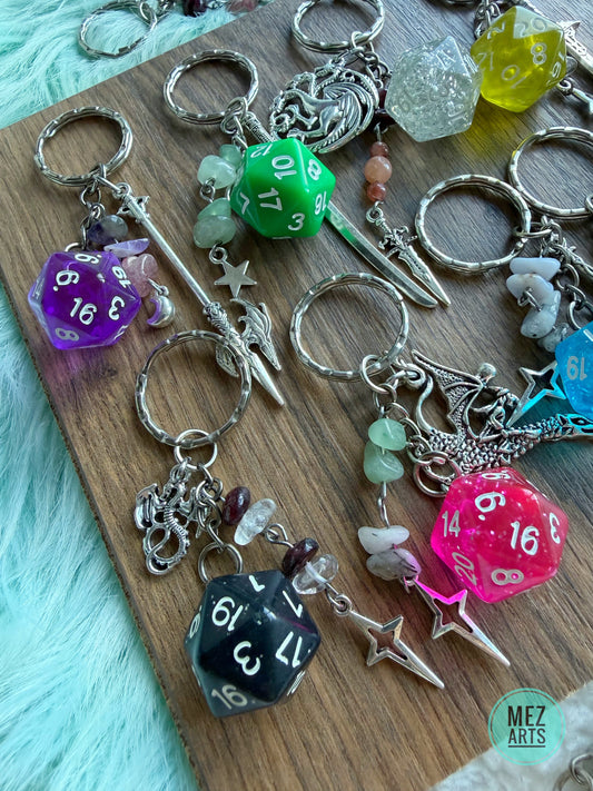 Dice D20 | keychain mystery