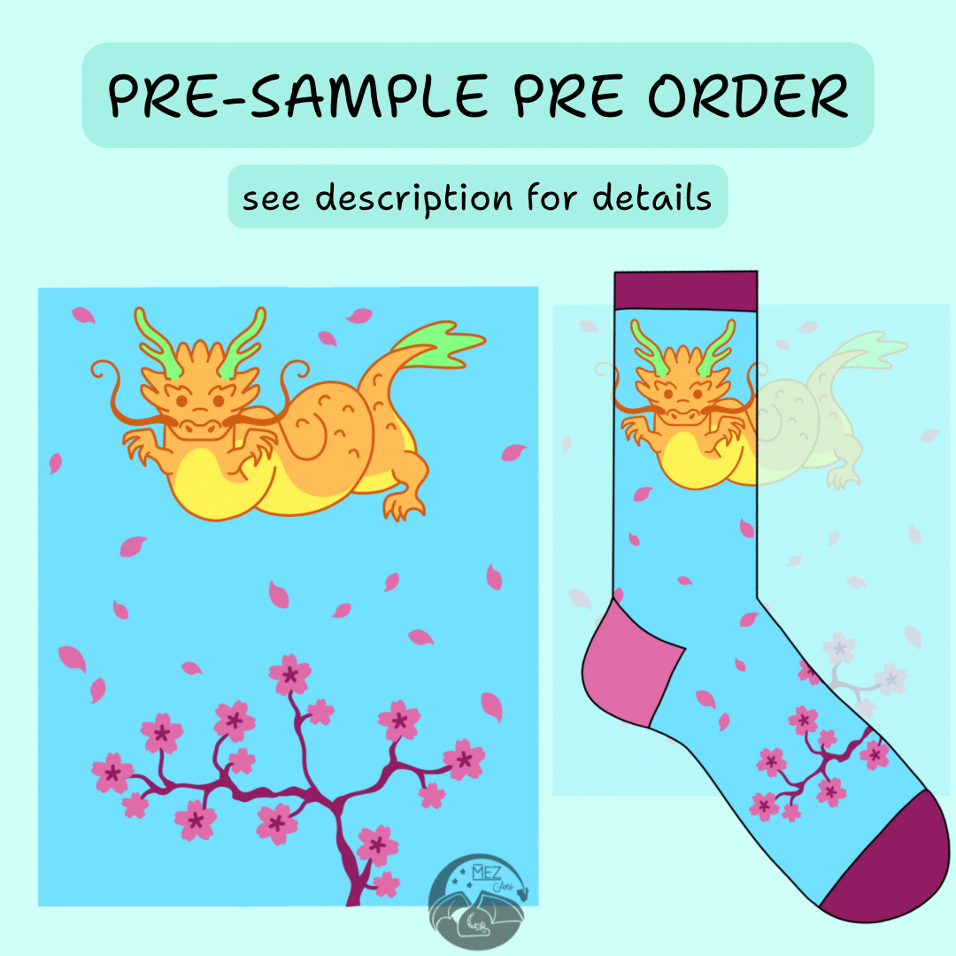 PRE-SAMPLE PRE-ORDER Sakura Dragon - Socks