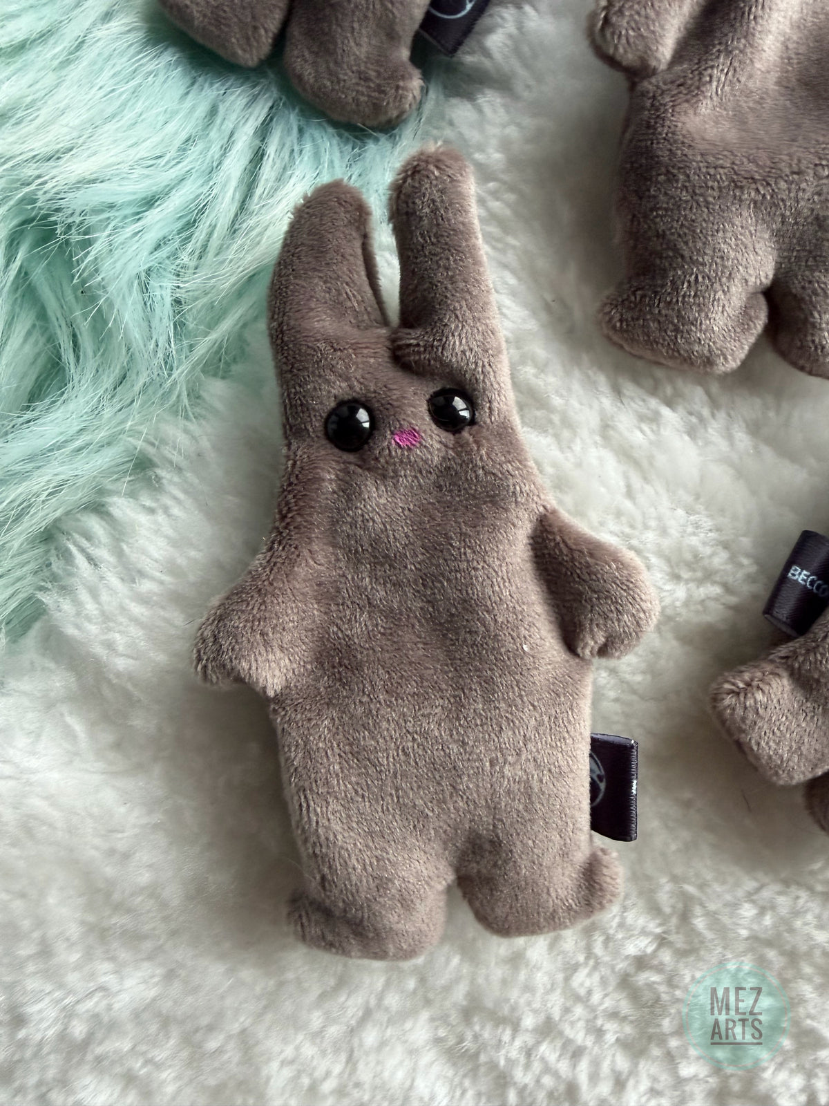 Bunny - fidget plush - Grey