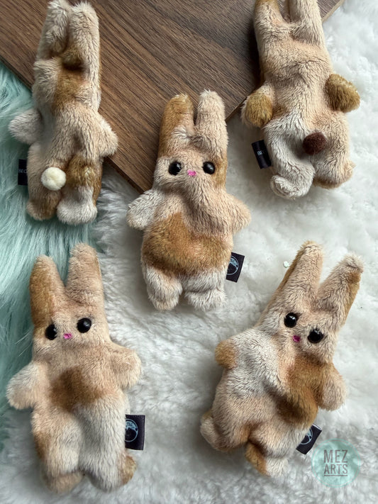 Bunny - fidget plush - Brown