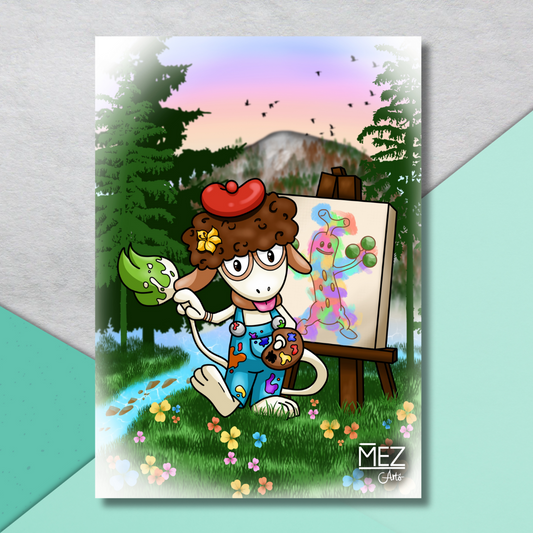 Bob Ross Smeargle | art print