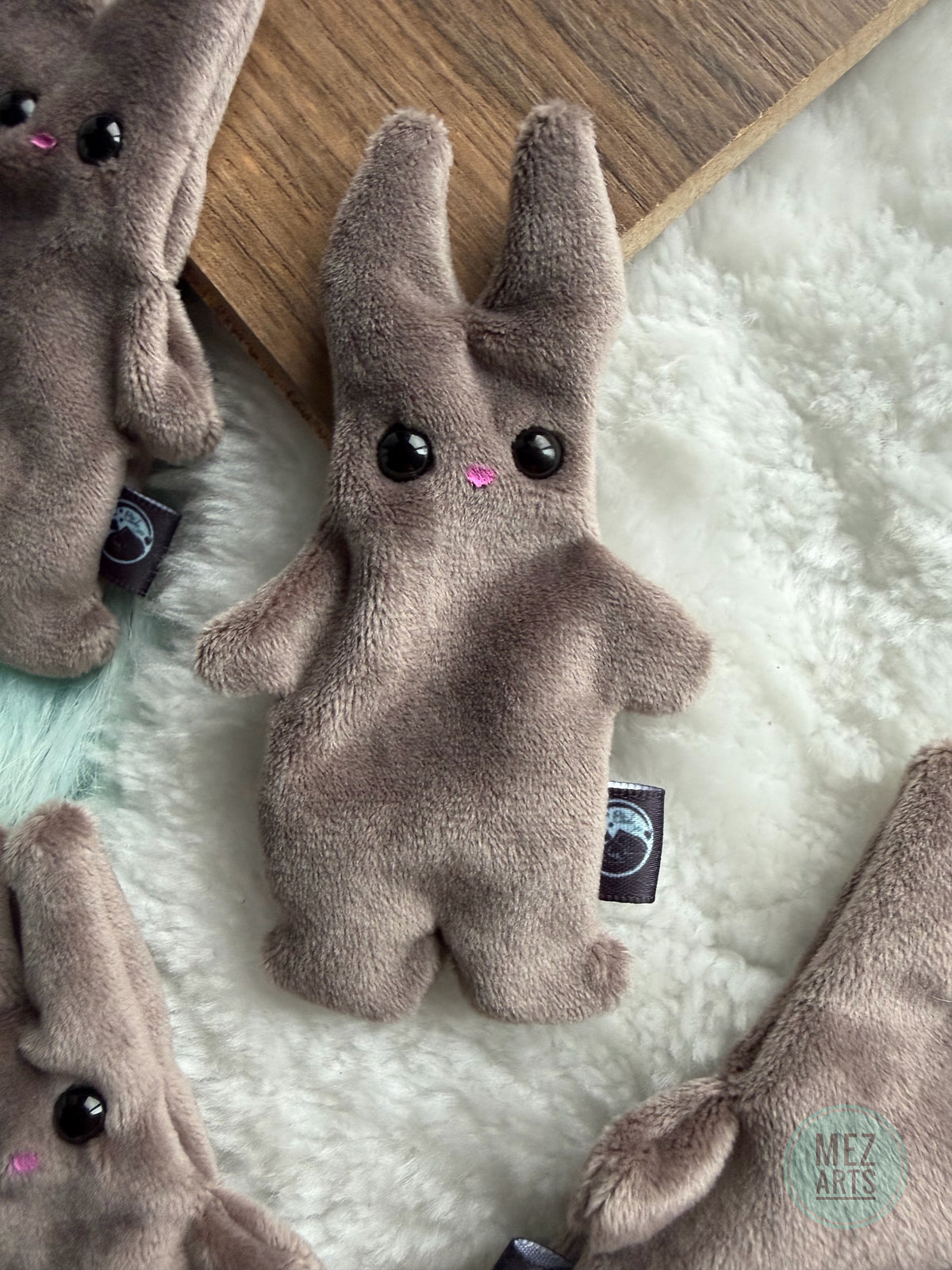 Bunny - fidget plush - Grey